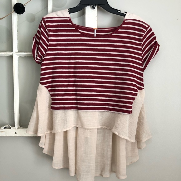 Free People french kiss striped blouse XS - Picture 3 of 8
